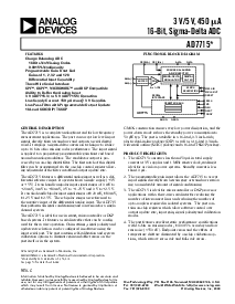 浏览型号AD7715ARU-5的Datasheet PDF文件第1页