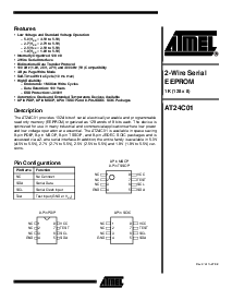 浏览型号AT24C01-10SI-2.7的Datasheet PDF文件第1页