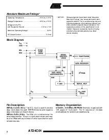 浏览型号AT24C01-10SI-2.7的Datasheet PDF文件第2页