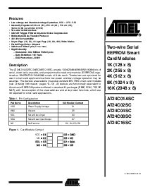浏览型号AT24C01ASC的Datasheet PDF文件第1页