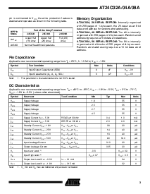 浏览型号AT24C08A-10PI-1.8的Datasheet PDF文件第3页