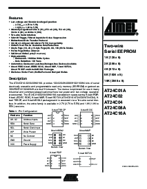 浏览型号AT24C04-10SC的Datasheet PDF文件第1页