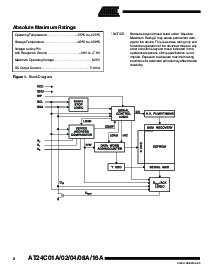 浏览型号AT24C04-10TI-2.7的Datasheet PDF文件第2页