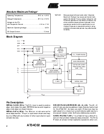 浏览型号AT34C02-10TC-2.7的Datasheet PDF文件第2页