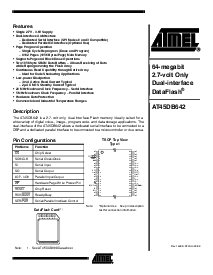 浏览型号AT45DB642的Datasheet PDF文件第1页