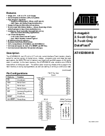 浏览型号AT45DB081B的Datasheet PDF文件第1页