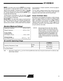 浏览型号AT45DB041-TC的Datasheet PDF文件第5页