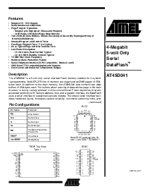 浏览型号AT45D041的Datasheet PDF文件第1页