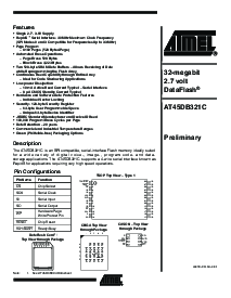 浏览型号AT45DB321C-CNC的Datasheet PDF文件第1页