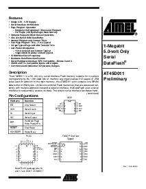 浏览型号AT45D011的Datasheet PDF文件第1页