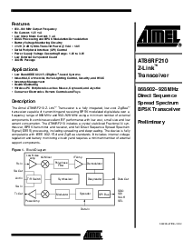 浏览型号AT86RF210的Datasheet PDF文件第1页