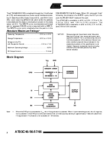 浏览型号AT93C46-10SC的Datasheet PDF文件第2页