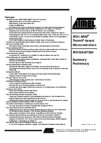 浏览型号AT91SAM7S64-AI的Datasheet PDF文件第1页