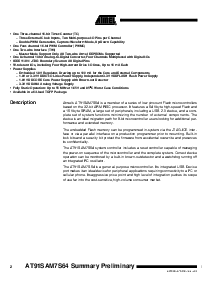 浏览型号AT91SAM7S64-AI的Datasheet PDF文件第2页