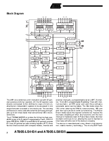 浏览型号AT90LS8535-4AC的Datasheet PDF文件第2页