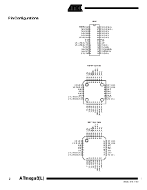 浏览型号ATmega8L-8MI的Datasheet PDF文件第2页