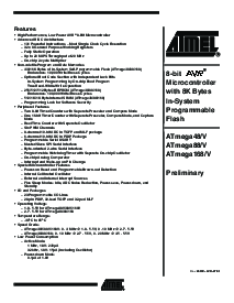 浏览型号ATmega88-20AI的Datasheet PDF文件第1页