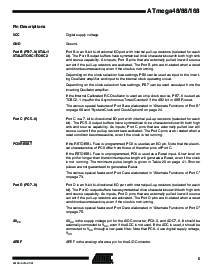 浏览型号ATmega88-20AI的Datasheet PDF文件第5页