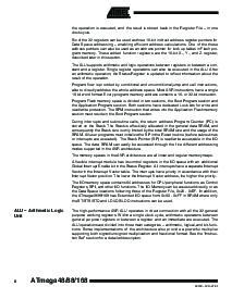 浏览型号ATmega88-20AI的Datasheet PDF文件第8页
