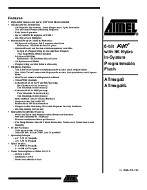 浏览型号ATmega8-16AC的Datasheet PDF文件第1页