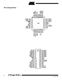 浏览型号ATMEGA163L-4AC的Datasheet PDF文件第2页