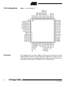 浏览型号ATMEGA128-16AI的Datasheet PDF文件第2页