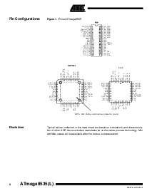浏览型号ATmega8535-16AC的Datasheet PDF文件第2页