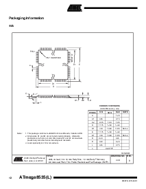 浏览型号ATmega8535-16AC的Datasheet PDF文件第12页