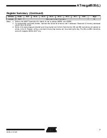 浏览型号ATmega8535-16AC的Datasheet PDF文件第7页