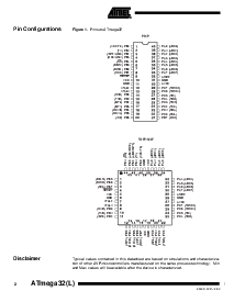 浏览型号ATmega32L-8PI的Datasheet PDF文件第2页