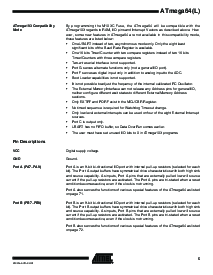 浏览型号ATmega64L-8AI的Datasheet PDF文件第5页