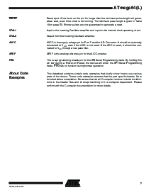 浏览型号ATmega64-16AI的Datasheet PDF文件第7页