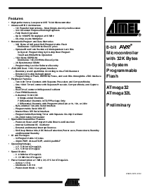 浏览型号ATmega32-16MC的Datasheet PDF文件第1页
