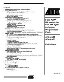 浏览型号ATMEGA32的Datasheet PDF文件第1页