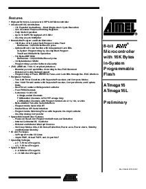 浏览型号ATmega16-16MC的Datasheet PDF文件第1页
