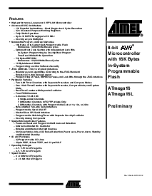 浏览型号ATmega16的Datasheet PDF文件第1页