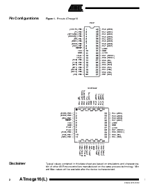 浏览型号ATmega16-16PI的Datasheet PDF文件第2页