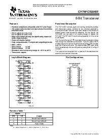 浏览型号CY74FCT2245ATQCT的Datasheet PDF文件第1页