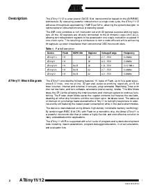 浏览型号ATtiny12-8SC的Datasheet PDF文件第2页
