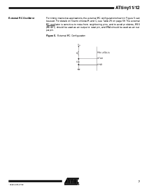 浏览型号ATtiny11-6SC的Datasheet PDF文件第7页