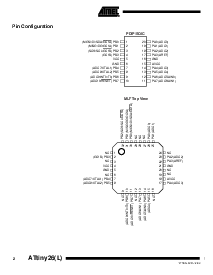 浏览型号ATTINY26L-8SC的Datasheet PDF文件第2页