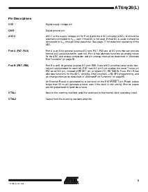 浏览型号ATTINY26L-8SC的Datasheet PDF文件第5页