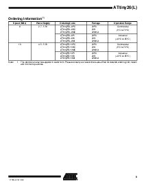 浏览型号ATTINY26L-8SC的Datasheet PDF文件第9页