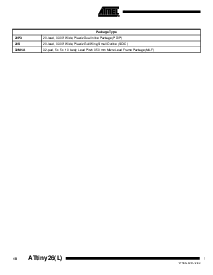 浏览型号ATTINY26L-8SC的Datasheet PDF文件第10页