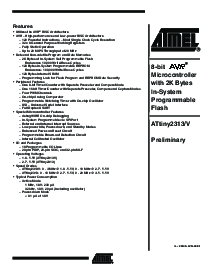 浏览型号ATTINY2313V-10PI的Datasheet PDF文件第1页