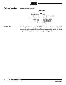 浏览型号ATTINY2313V-10PI的Datasheet PDF文件第2页