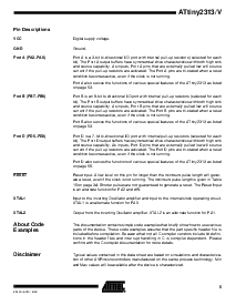 浏览型号ATtiny2313V-8SJ的Datasheet PDF文件第5页