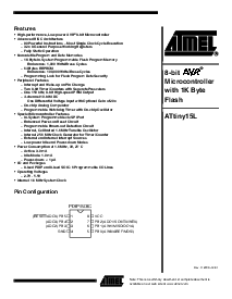 浏览型号ATtiny15L-1SC的Datasheet PDF文件第1页