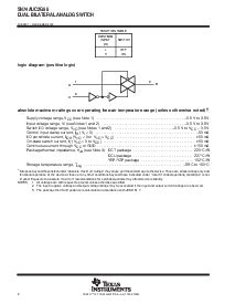浏览型号SN74AUC2G66DCTR的Datasheet PDF文件第2页