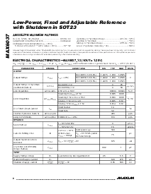 浏览型号MAX6037BAUK12的Datasheet PDF文件第2页